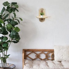 Mensola Da Parete Boho, Decorazione Rustica Da Parete Per Camera Da