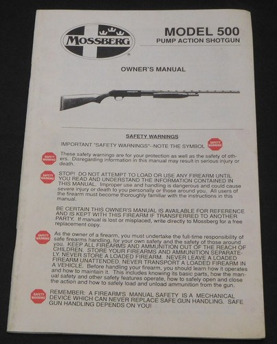 Mossberg model 500 pump action - model,