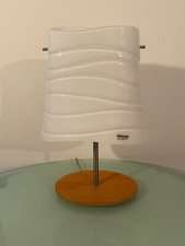 MAZZEGA GIO' TAVOLO LUMETTO PICCOLA ART. TA4052 VETRO MURANO BIANCO BASE FRASSIN