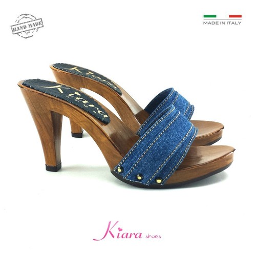 Zoccoli denim made in italy - zoccoli,