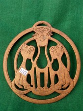 VECCHIO POGGIA PENTOLA SOTTOPENTOLA IN OTTONE. N° 257.