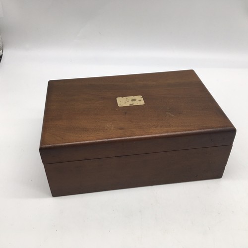 Scatola sigari vintage - , noce