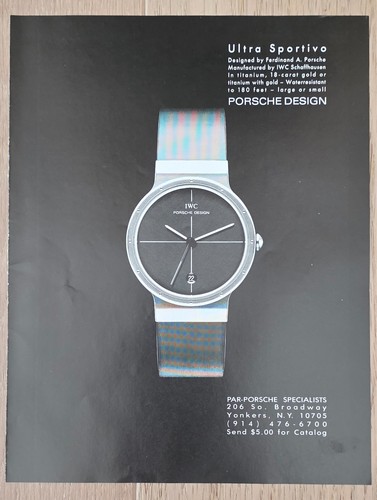 1988 print porsche - ad, design