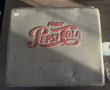Pepsi Cola Vintage Metallo Alluminio Bevande Raffrescatore Ghiaccio Argento