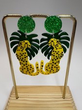 Orecchini tropicali ghepardom