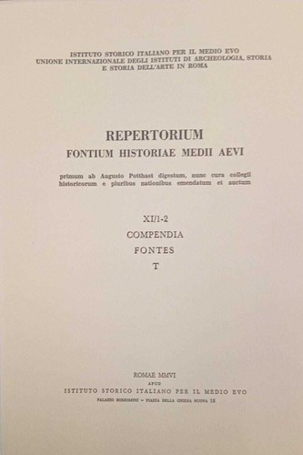 Repertorium fontium historiae