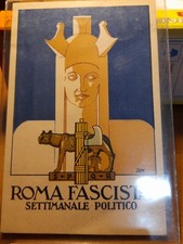 CARTOLINA  FASCISMO  SETTIMANALE ROMA FASCISTA    FP  NV
