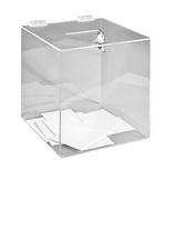 Urna trasparenti per 500 schede - 25x25x25cm