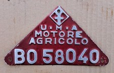 Uma targa motore agricolo - targa,