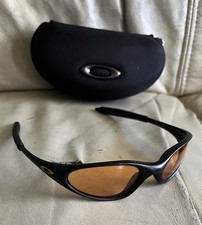 Occhiali da sole vintage Oakley Minute 1.0 nero opaco made in USA