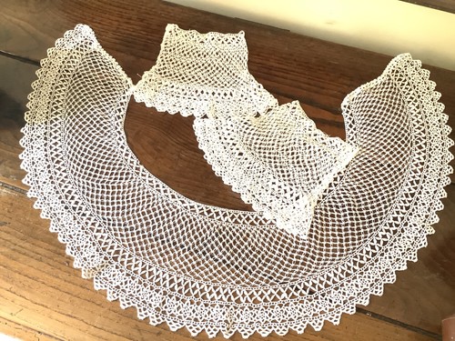 Collare polsini pizzo - collare, e