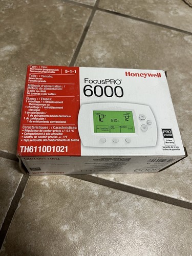 Honeywell th6110d1021 focuspro - honeywell,