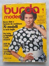 Burda 1985/4 con cartamodelli: tinte e fantasie da combinare, 70 modelli 