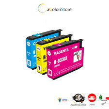 3 CARTUCCE COMPATIBILI PER HP 933  Officejet 6700 6600 6100 7110 7610