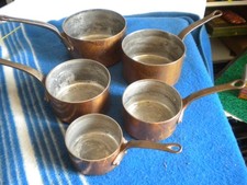 Vintage French Copper pan set