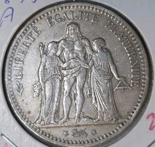 1875 francia franchi o - 5, xf+