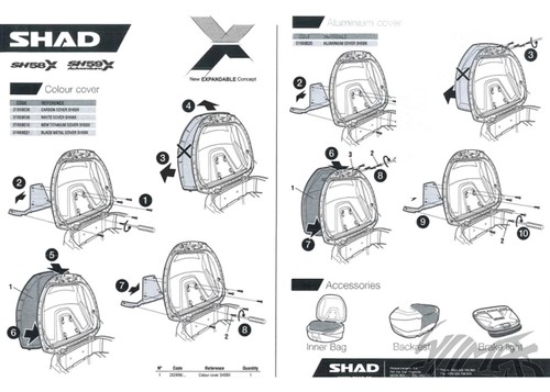 Shad sh58x coperchio - shad,
