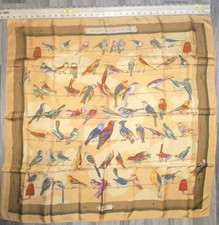 HERMES Scarf "LES OISEAUX DES
