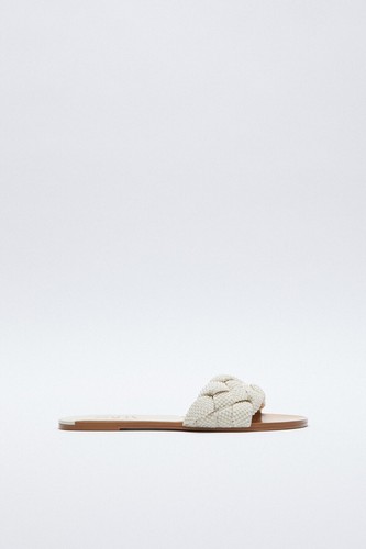 Zara flat pearl - zara, sandals