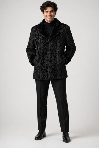 Cappotto pelliccia uomo - , nero