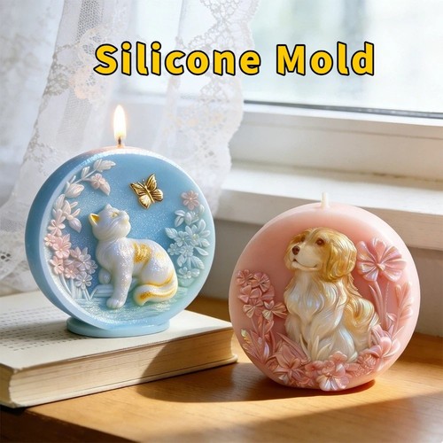 Stampo candela cane - , silicone