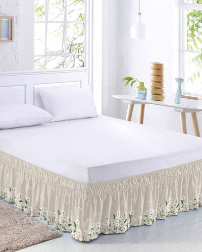 Gonna letto margherita - letto, bianca