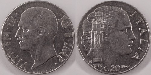 Italia 1941 centesimi km - italia, km#
