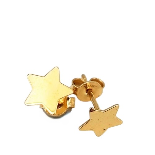 Orecchini stella oro - orecchini, 18kt