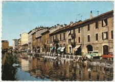 MILANO - IL NAVIGLIO PAVESE - AUTO D'EPOCA - VIAGG. 1973 -51243-