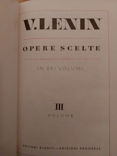 Lenin opere scelte vol - vol, 3