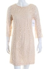 H&M Abito in pizzo Donna Abito Taglia IT 40 crema nude look