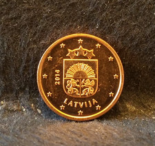 2014 latvia euro cent - latvia,