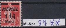 Regione di Memel n. Michel: 87