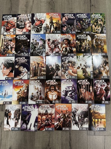 Attack titan manga set - on,