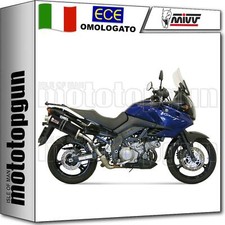 MIVV 2 SCARICO OMOLOGATO OVAL CARBONIO SUZUKI DL V-STROM 1000 2004 04 2005 05
