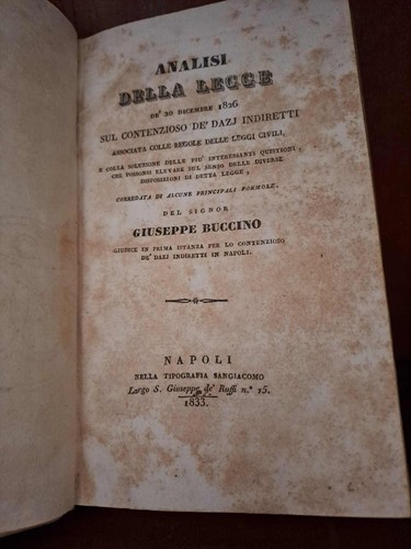 Giuseppe buccino analisi - buccino,