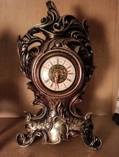Orologio Tavolo Antimonio A Corda Antico Funzionante