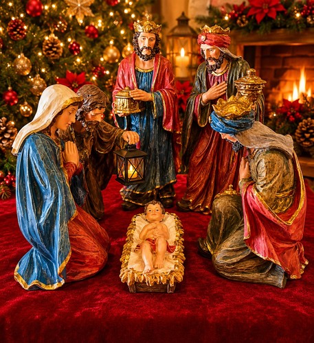 Set natività vintage 6 - set,