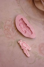 stampi gomma siliconica a forma di scarpette da ballo fimo cernit formine