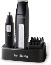 Innoliving Set Tagliacapelli Regolabarba Trimmer Grooming INN-616, Nero con Lame