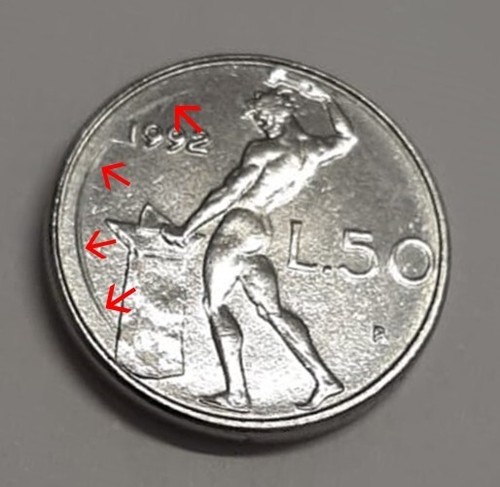 Moneta micro lire vulcano - micro,