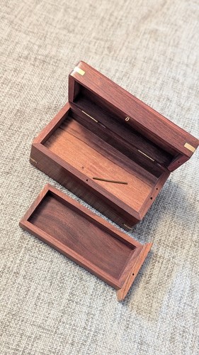 Wooden box with the secret - , of