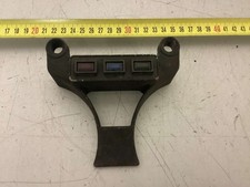 moto morini 3 1/2 - 350 gruppo porta spie NOS in alluminio nero raggrinzante pic