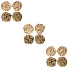  Set 3 Palline Rattan