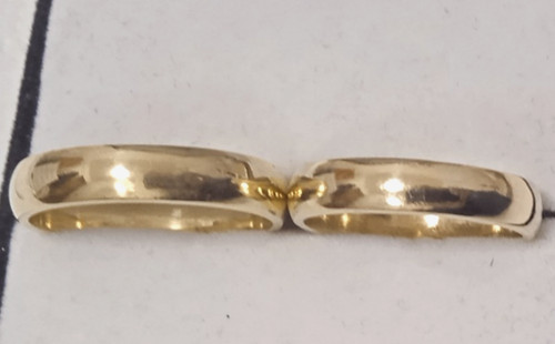 Coppia fedi matrimonio 4mm - coppia, 4.4mm