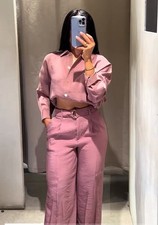 ZARA FLOWING WIDE-LEG TROUSERS