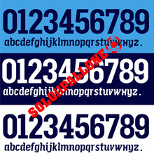 kit nome + numero videoflex x maglia lazio 10-11 puma blu scuro o bianco.