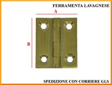 Cerniera in ottone lucido per