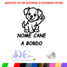 Stickers NOME CANE Adesivo