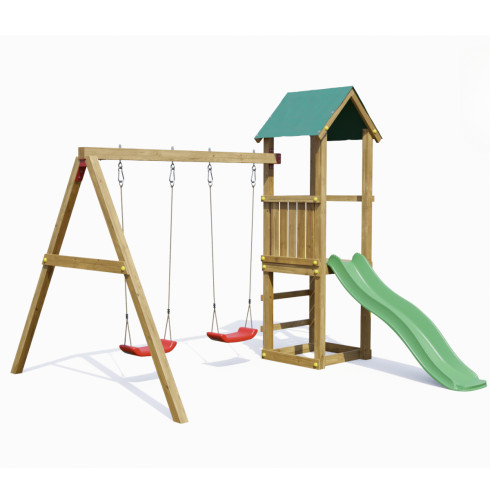 Parco giochi legno - giochi,